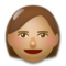 Woman - Medium emoji on LG